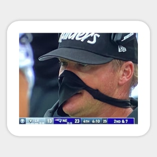 Gruden Master of Masks Sticker